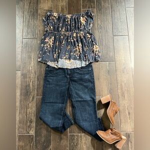 We the Free floral top